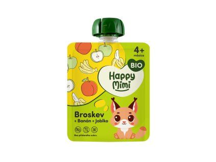Happy Mimi BIO ovocný příkrm 90g Broske