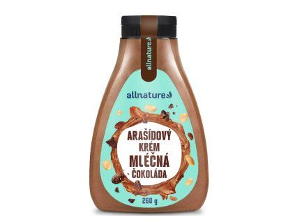 Allnature Arašídový krém 260g ml čoko