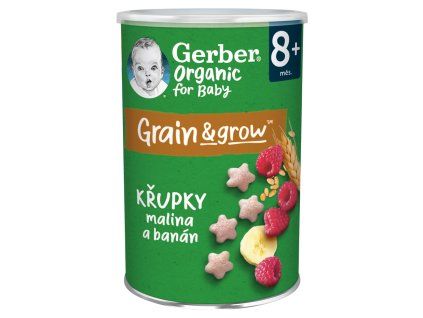 GERBER Organic křupky 35g mal ban 8m+