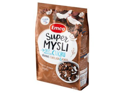 Emco super mysli 500g čokoláda a kokos