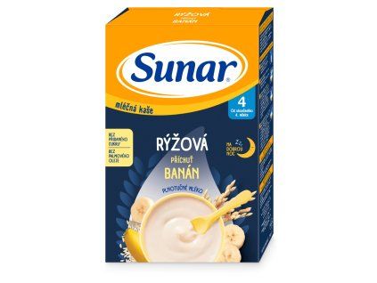 Sunar mléčná kaše 210g rýž banán 4m+