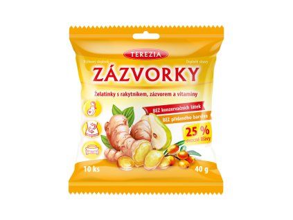ZÁZVORKY s rakytník a zázvor 40g