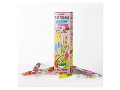 SORBOS jedlá brčka (16ks/kra) mix