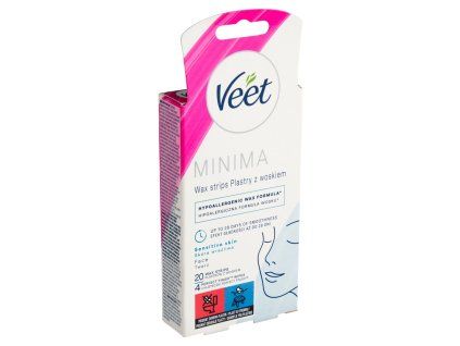 VEET Minima vosk pásky(20ks/kra) obličej