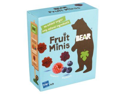 BEAR Minis 5x20g malina a borůvka