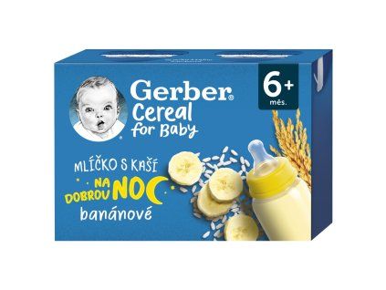 GERBER ml s kaší (2x200ml/kra) ban 6m+