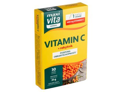 Maxi Vita vit C+rakytník (30cps/kra)