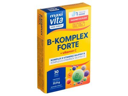 Maxi Vita B komplex forte+vitC(30ks/kra)