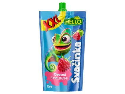 Hello svačinka XXL 200g s malinami 4m+