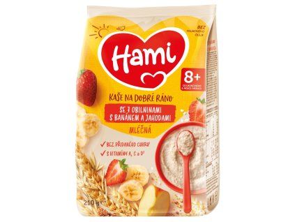HAMI ml kaše 210g 7 obil ban a jah 8m+
