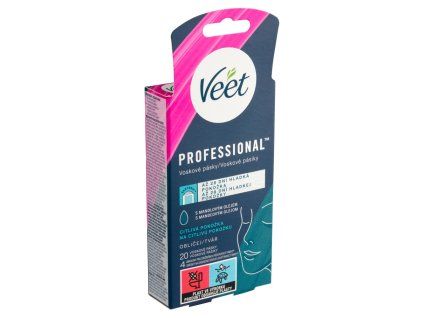 Veet vosk pásky na obličej (20ks/kra)