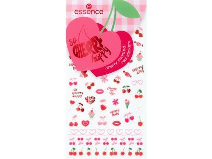 essence SO CHERRY happy nálepky na nehty s vůní třešní