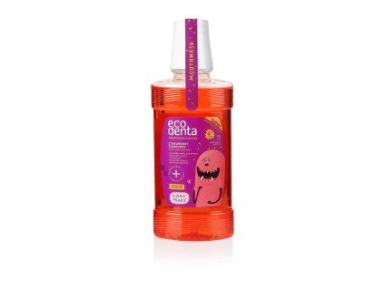 ECODENTA Dětská ústní voda s jahodovou příchutí, 250 ml