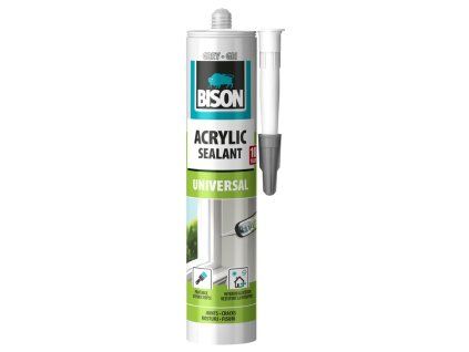 BISON jednosložkový tmel ACRYLIC UNIVERSAL ŠEDÝ 300 ml
