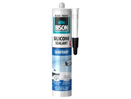 BISON silikonový tmel SILICONE SANITARY ČERNÝ 280 ml