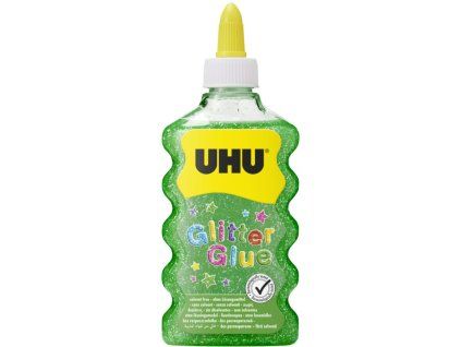 UHU Glitter Glue Green Maxi - třpytkové lepidlo pro dekorace 185 g / 177 ml