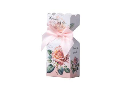 Mýdlo Krásný růžový den v krabičce v růžové barvě 90g