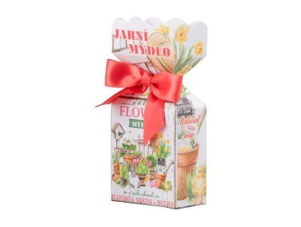 Mýdlo Jarní mýdlo flower v krabičce, barevná 90g