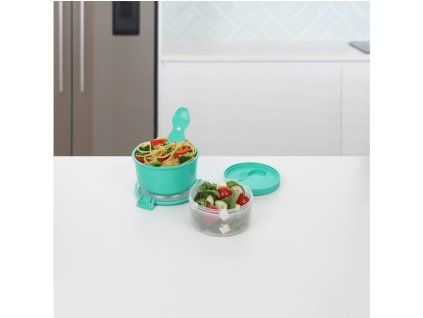 Sistema Obědový box s vodotěsnou miskou a vidličkou To Go LunchStack Round 965 ml, mix barev