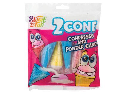 2Cone zmrzlinky s kyselým práškem 72g