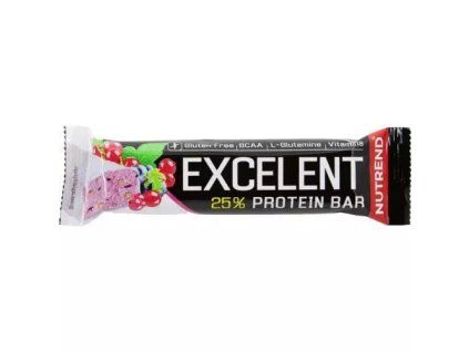 NUTREND Excelent Protein Bar rybíz brusinky 25 % 85 g