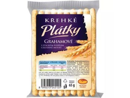 MICHELSKÉ PEKÁRNY Dobré pečivo Plátky křehké grahamové 6 x 65 g