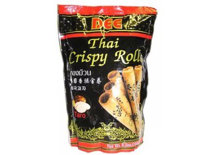 Dee trubičky thajské sezamové s příchutí taro 150g (BANH QUE KHOAI MON)