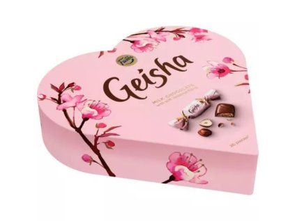 Geisha pralines heart milk hazelnut 190g