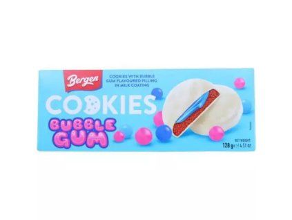 Bergen cookies bubble gum 128g