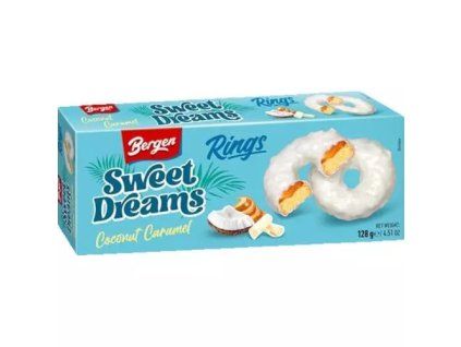 Bergen sweet dreams rings coconut caramel 128g