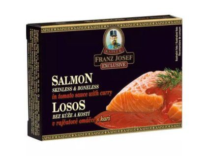 FJK losos v tomatové omáčce s kari 110g
