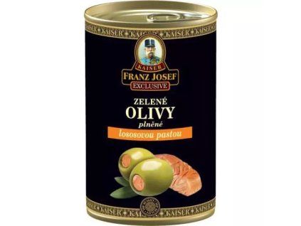 FJK olivy zelené plněné lososovou pastou 300G/314ML