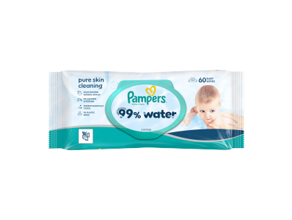 Pampers wipes (60ks/fol) Aqua zero plast