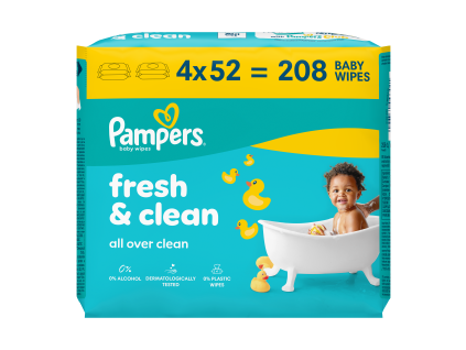 Pampers wipes (4x52ks/fol) Fresh Clean