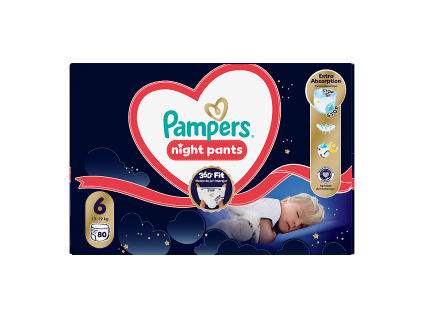 Pampers Pants Night MBox S6 (80ks/kra)