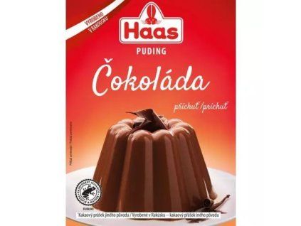 HAAS puding čokoládová příchuť 44g