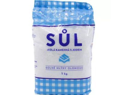 Sůl jedlá s jodem a fluorem 1kg