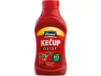 Hamé kečup ostrý bez bez 900g