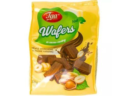 Iga oplatky ořechové v kakaové polevě 250g