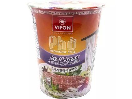 Vifon inst. rýžové nudle 60g hovězí v kelímku