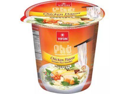 Vifon inst. rýžové nudle 60g kuřecí v kelímku