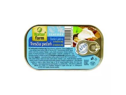 Natur Farm tresčí játra vlastní šťávě 125g/120g