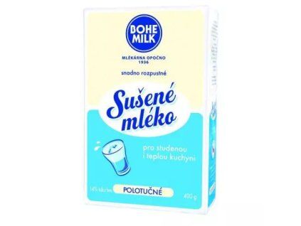 Bohemilk sušené mléko 14% polotučné 400g