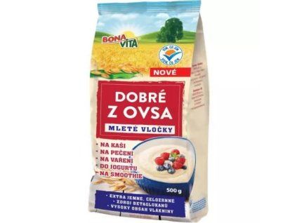 Bona Vita dobré z ovsa mleté vločky 500g