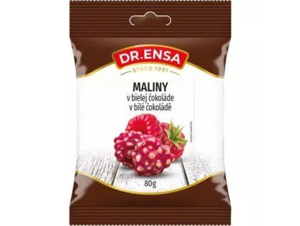 Dr. Ensa maliny v bílé čokoládě 80g