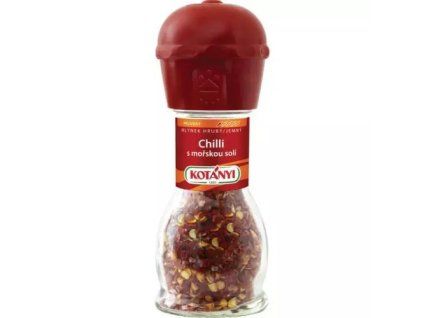 Kotányi Koření Chilli papričky s mořskou solí 35g mlýnek