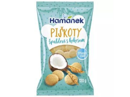 Hamánek piškoty špaldové s kokosem 120g