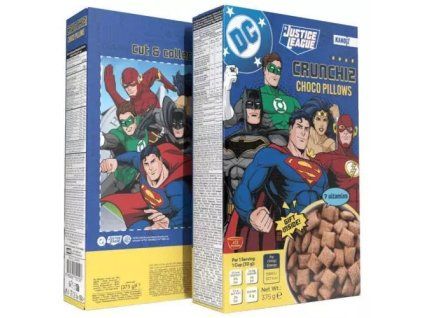 Kandiz cereálie justiceleague dc crunchiz choco pillows 375g