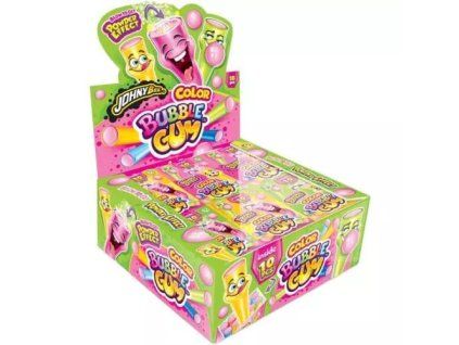 JohnyBee žvýkačky 18ks color bubble gum 630g