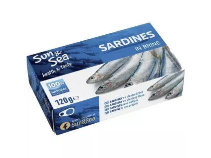 Sun&Sea sardinky ve vlastní šťávě 120g